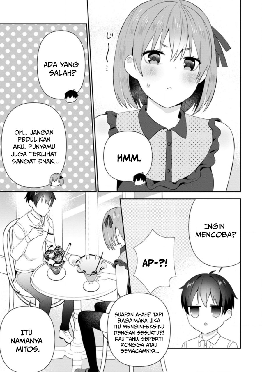 The Cute Girl Sitting Next to Me Is Trying to Make Me Fall in Love With Her as a Way to Ridicule Me Chapter 18 Bahasa Indonesia